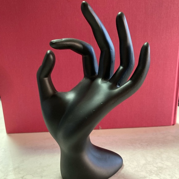 Resin jewelry stand. Hand sculpture for rings bracelets necklaces etc
